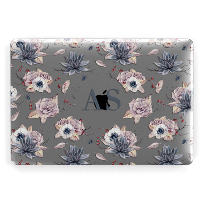 Personalised Halloween Floral Apple MacBook Case