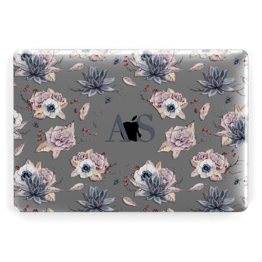 Personalised Halloween Floral Apple MacBook Case