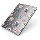 Personalised Halloween Floral Apple iPad Case on Grey iPad Side View