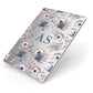 Personalised Halloween Floral Apple iPad Case on Silver iPad Side View