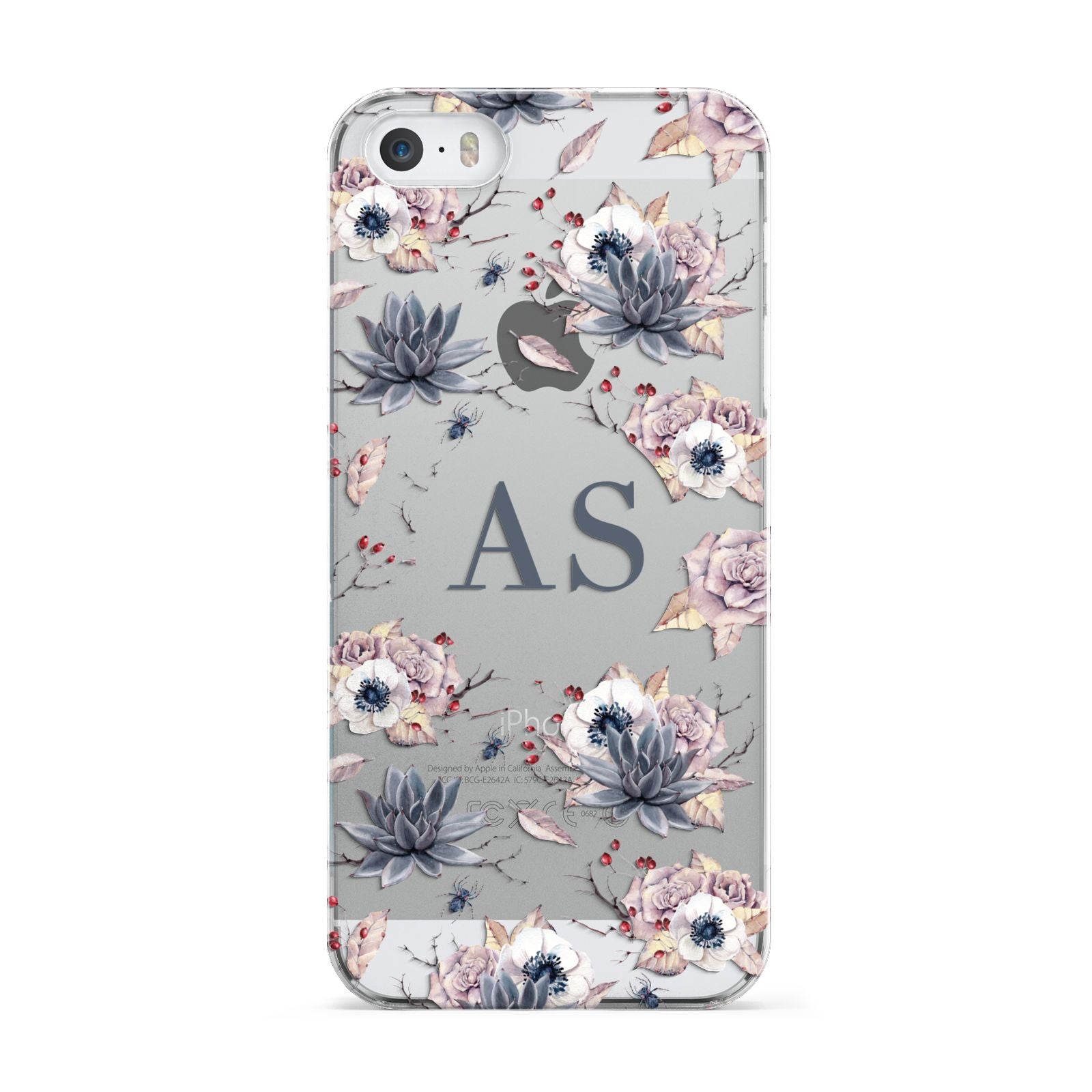 Personalised Halloween Floral Apple iPhone 5 Case