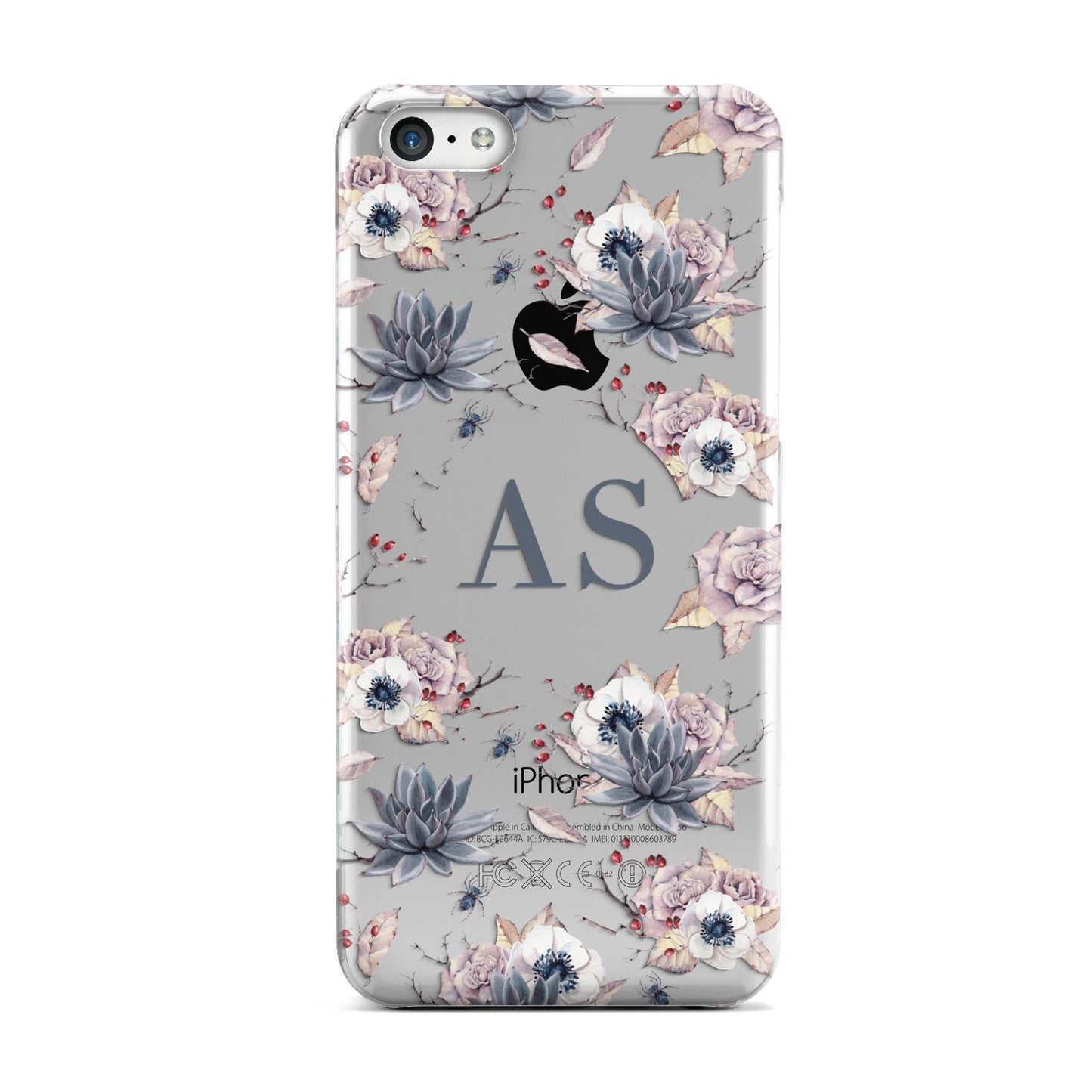Personalised Halloween Floral Apple iPhone 5c Case