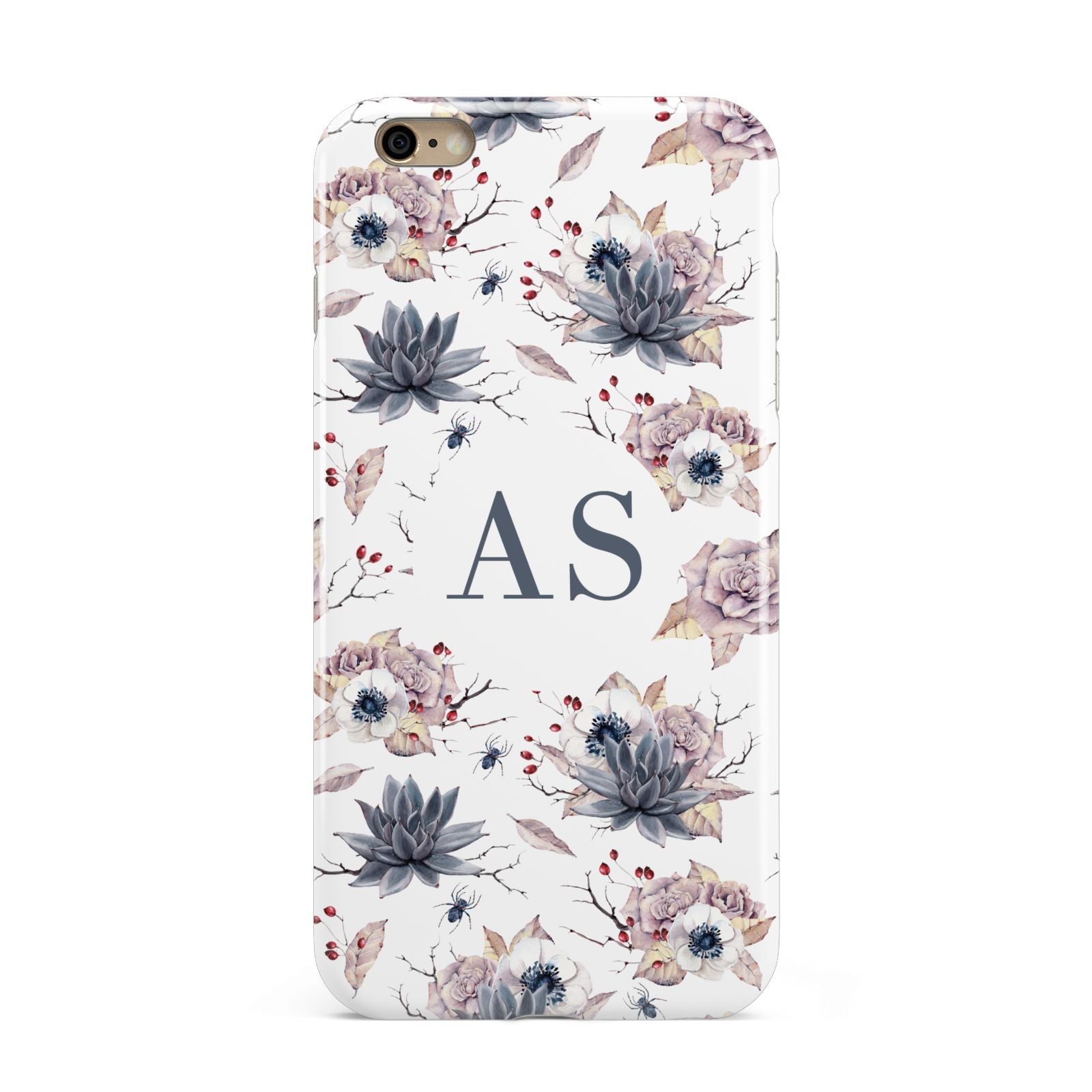 Personalised Halloween Floral Apple iPhone 6 Plus 3D Tough Case