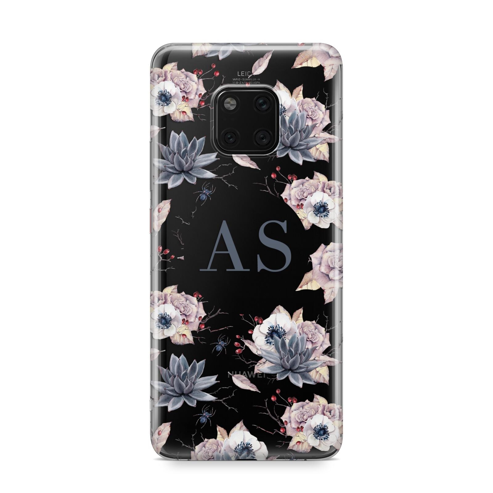 Personalised Halloween Floral Huawei Mate 20 Pro Phone Case