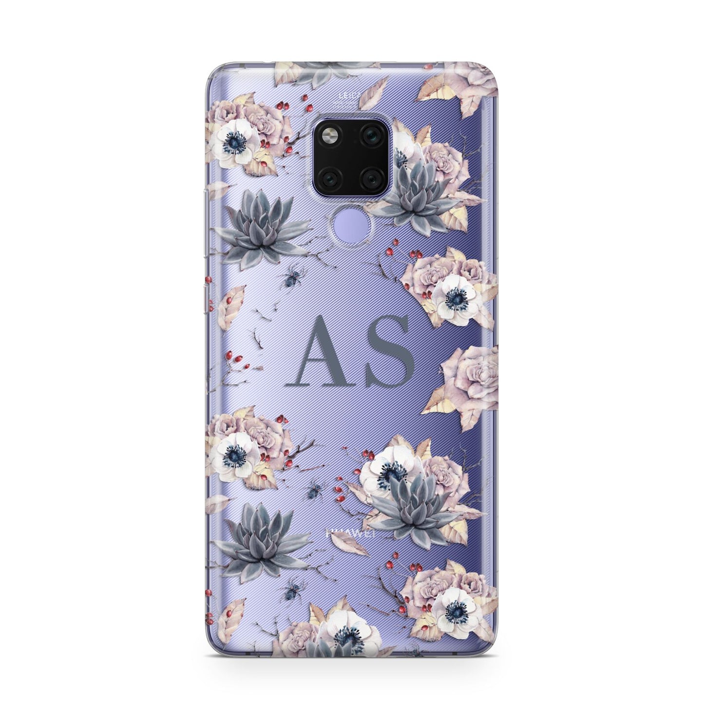 Personalised Halloween Floral Huawei Mate 20X Phone Case