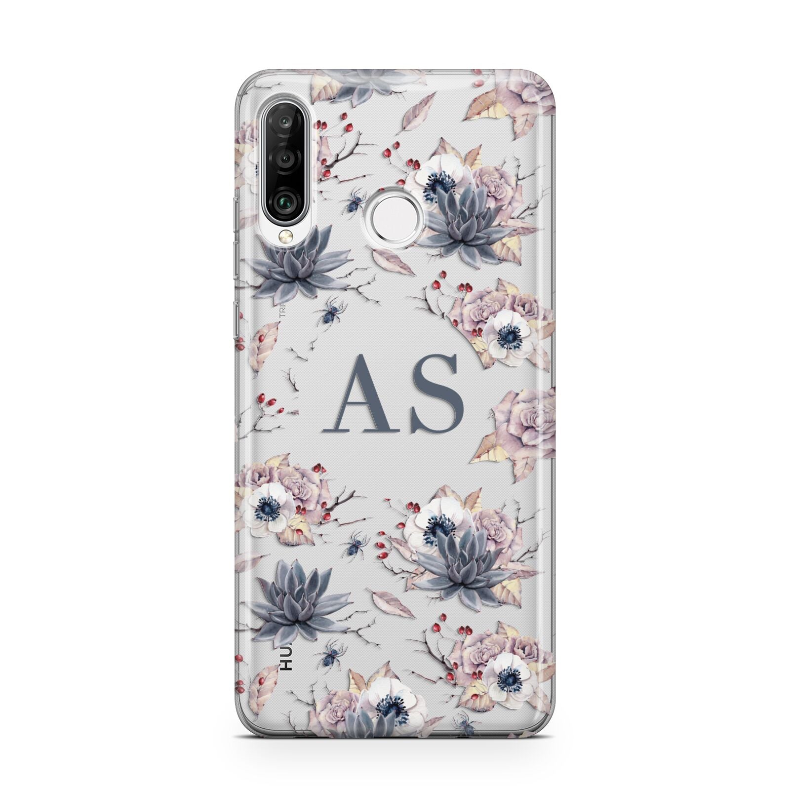 Personalised Halloween Floral Huawei P30 Lite Phone Case