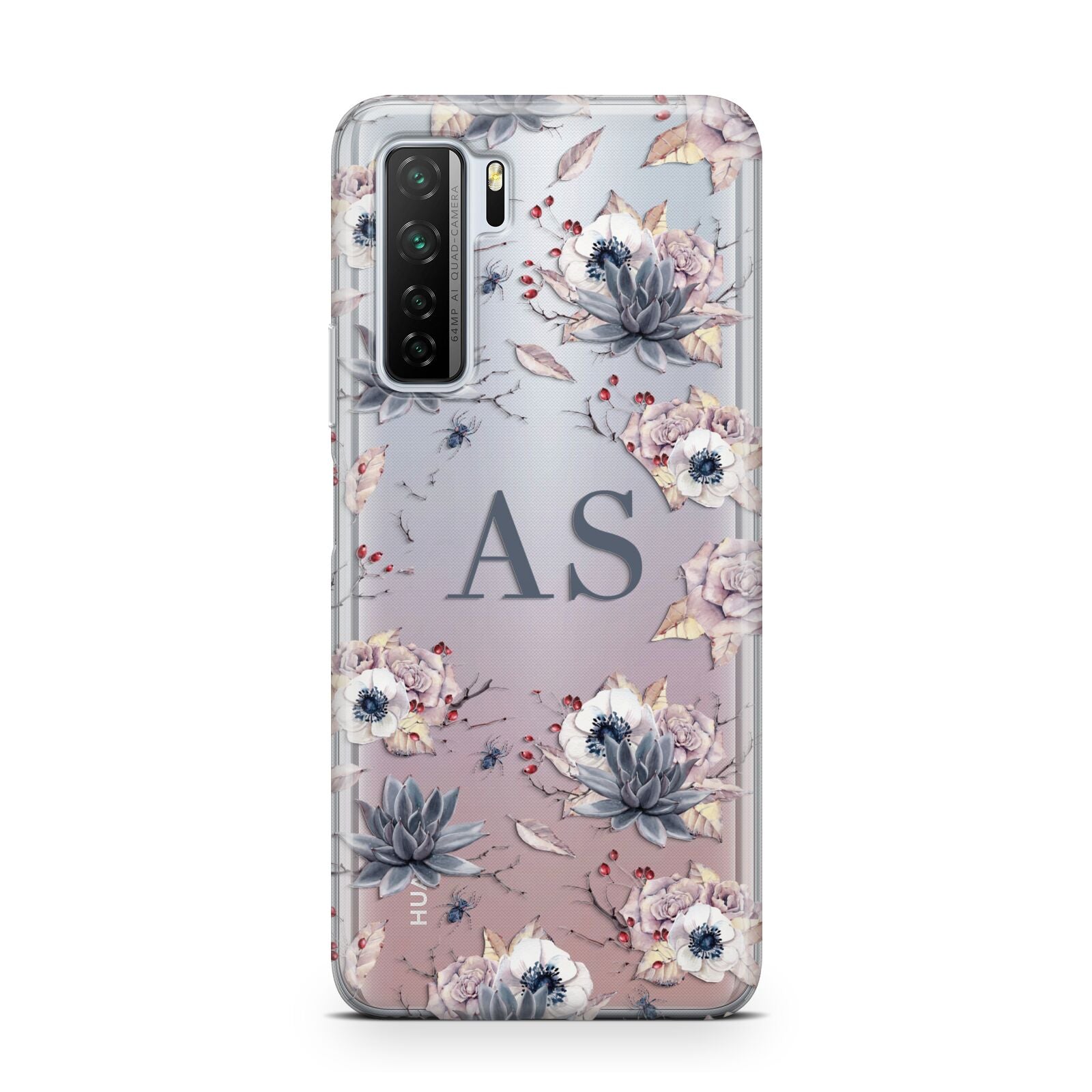 Personalised Halloween Floral Huawei P40 Lite 5G Phone Case