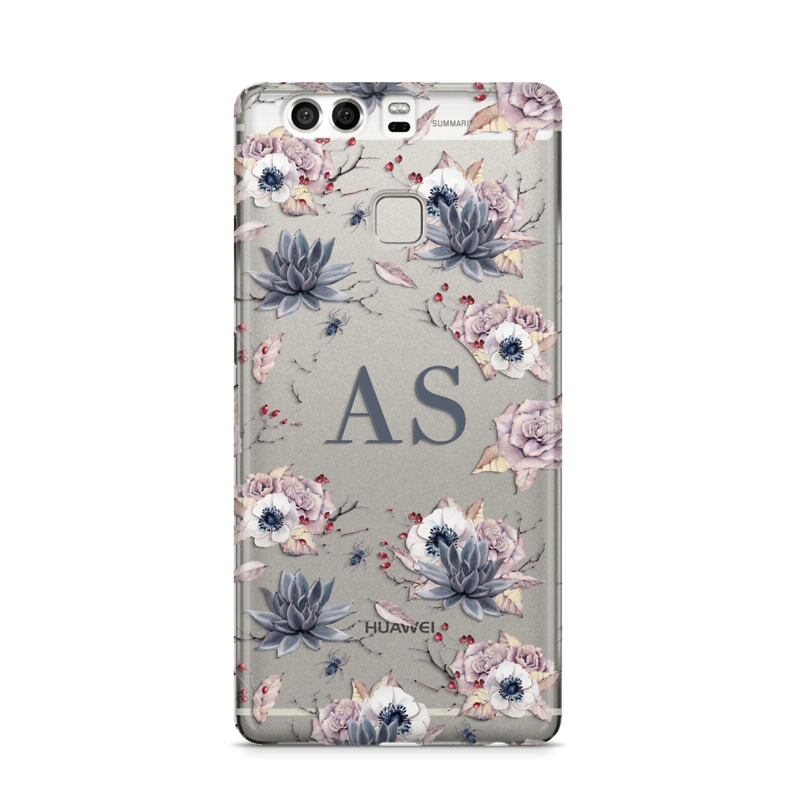 Personalised Halloween Floral Huawei P9 Case