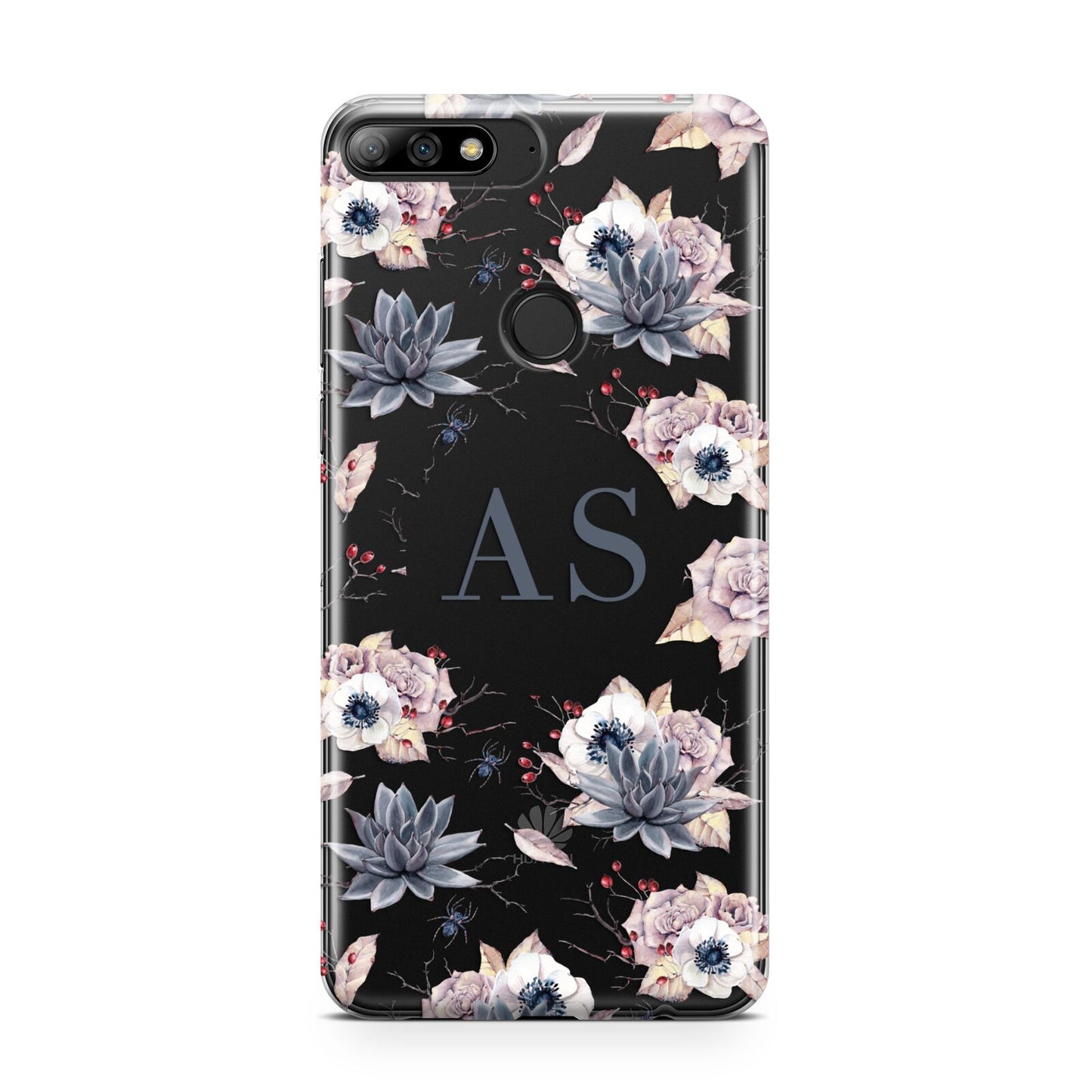 Personalised Halloween Floral Huawei Y7 2018