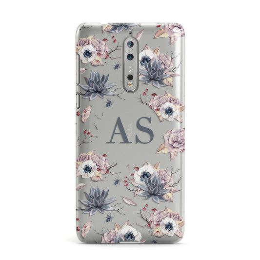 Personalised Halloween Floral Nokia Case