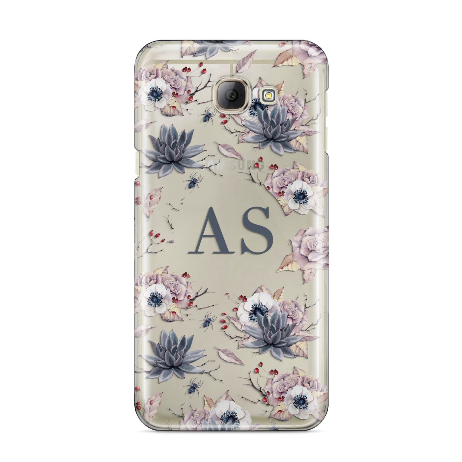 Personalised Halloween Floral Samsung Galaxy A8 2016 Case