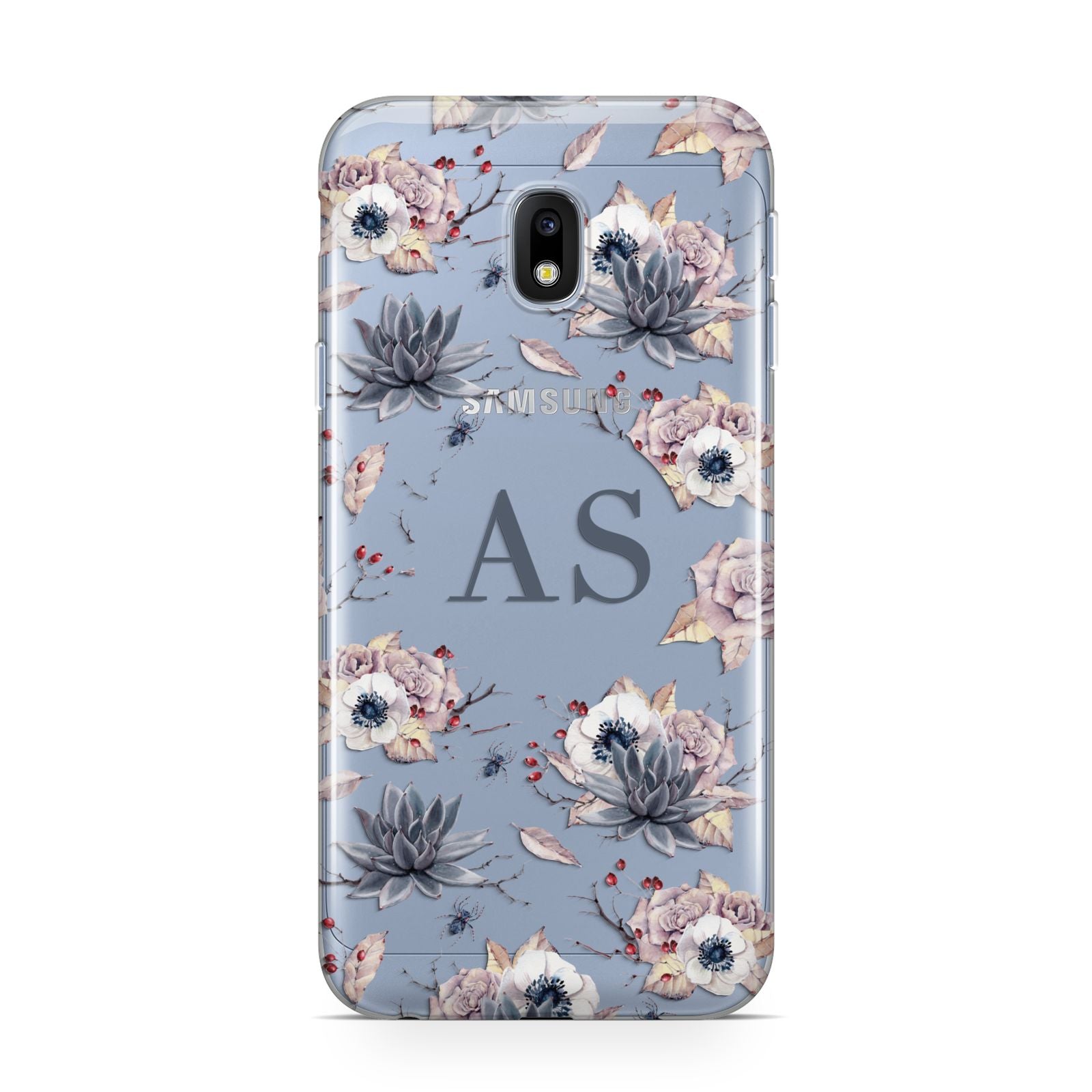 Personalised Halloween Floral Samsung Galaxy J3 2017 Case
