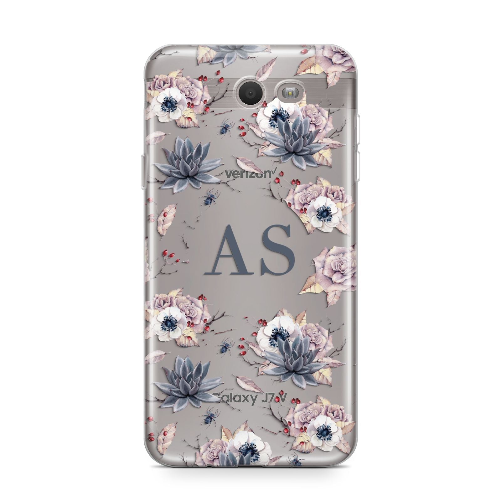 Personalised Halloween Floral Samsung Galaxy J7 2017 Case