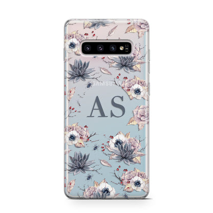 Personalised Halloween Floral Samsung Galaxy S10 Case