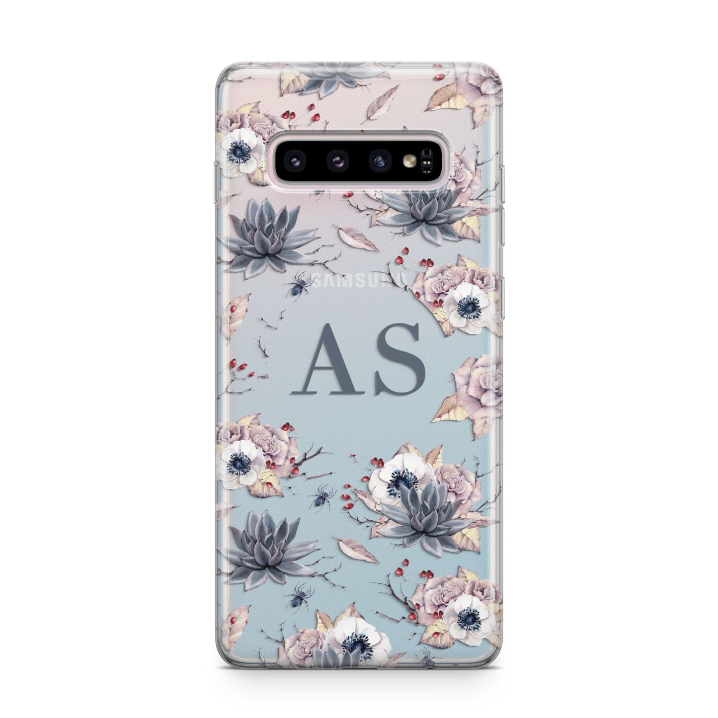 Personalised Halloween Floral Samsung Galaxy S10 Plus Case