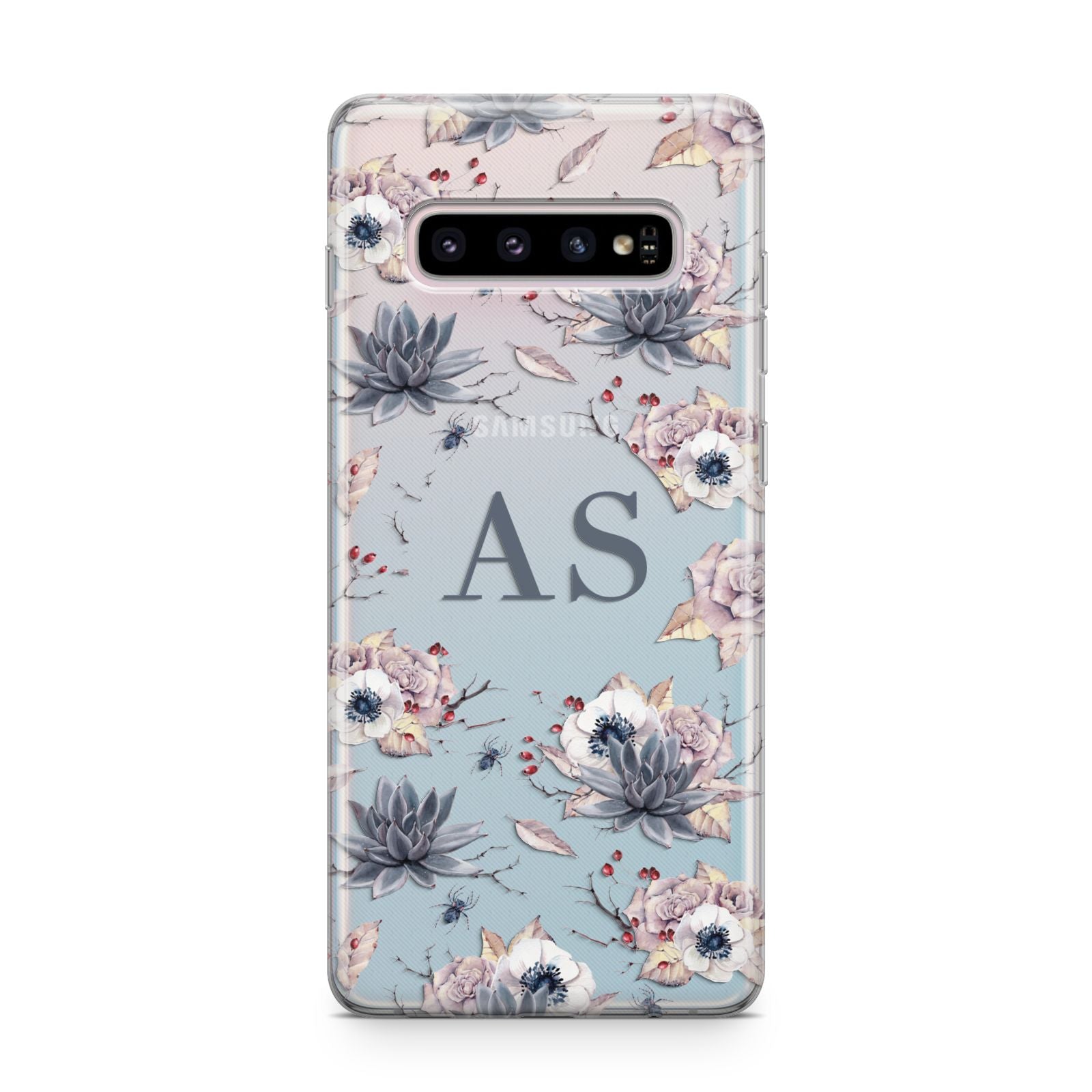Personalised Halloween Floral Samsung Galaxy S10 Plus Case