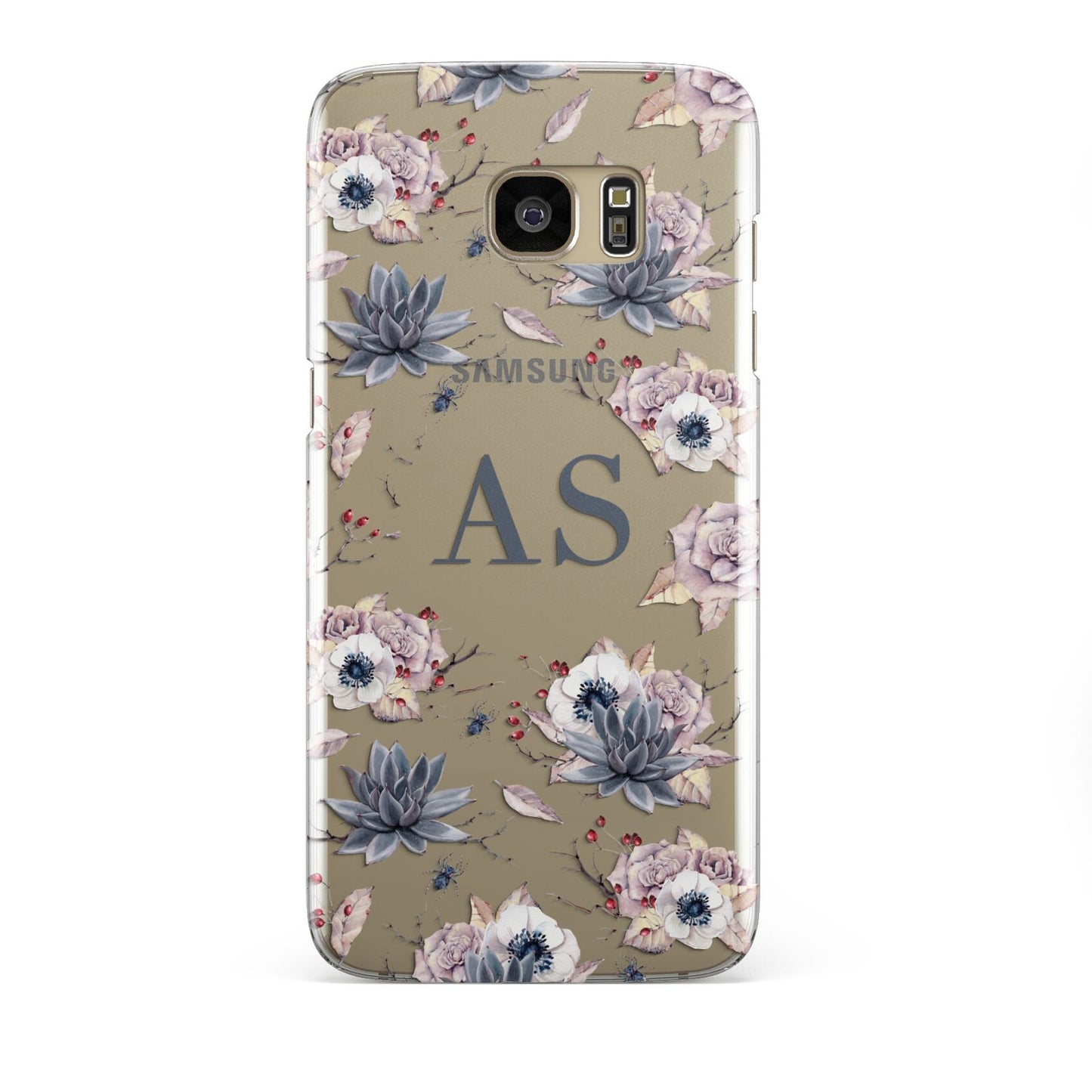 Personalised Halloween Floral Samsung Galaxy S7 Edge Case