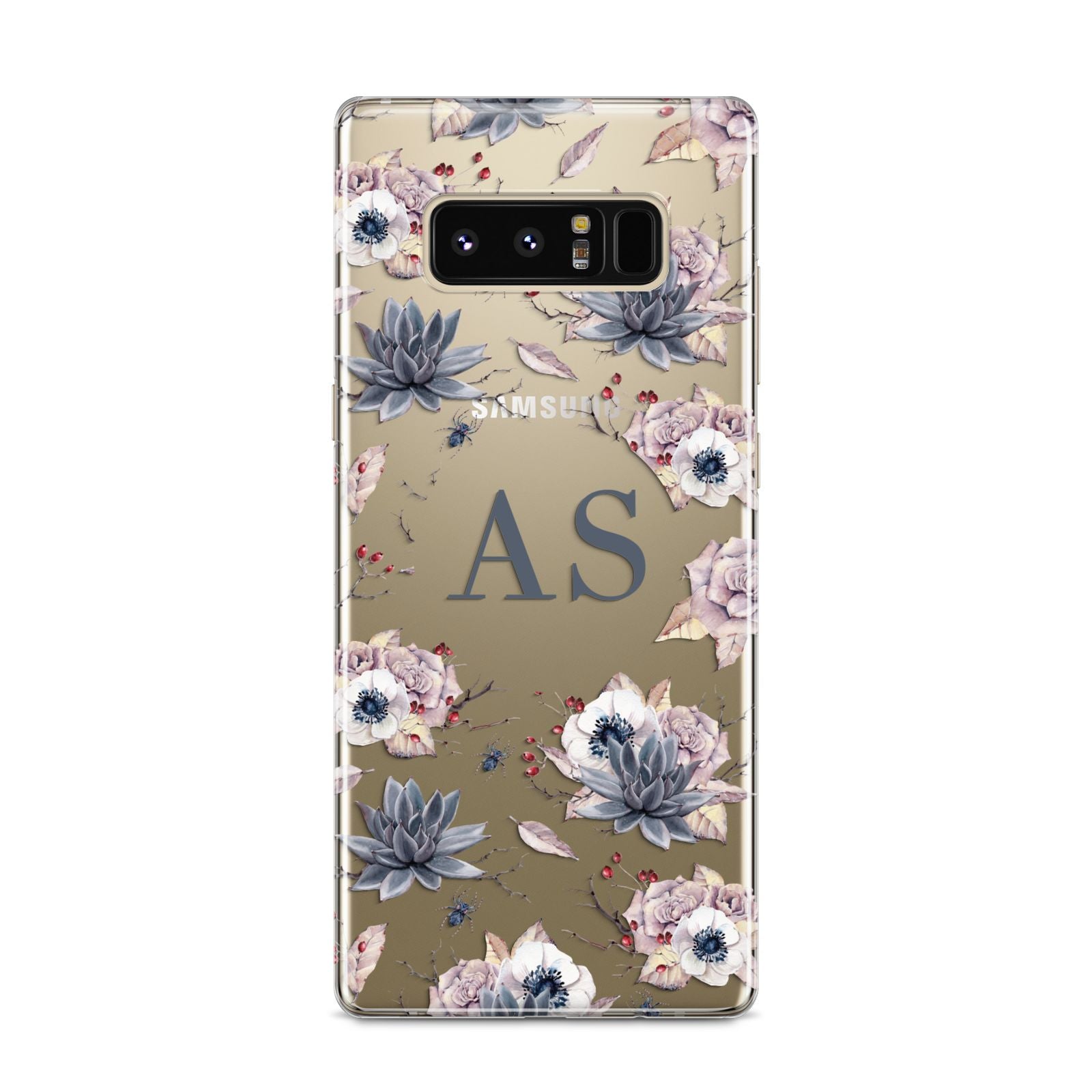 Personalised Halloween Floral Samsung Galaxy S8 Case