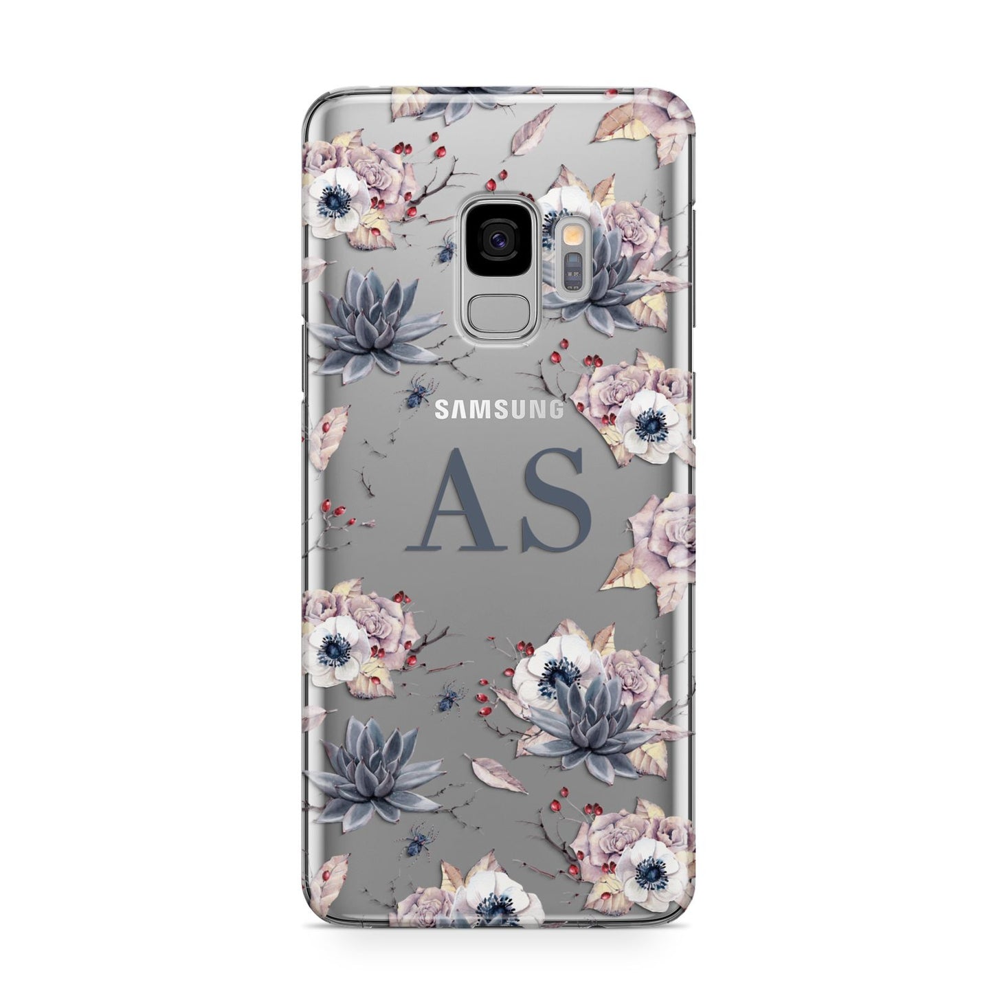 Personalised Halloween Floral Samsung Galaxy S9 Case