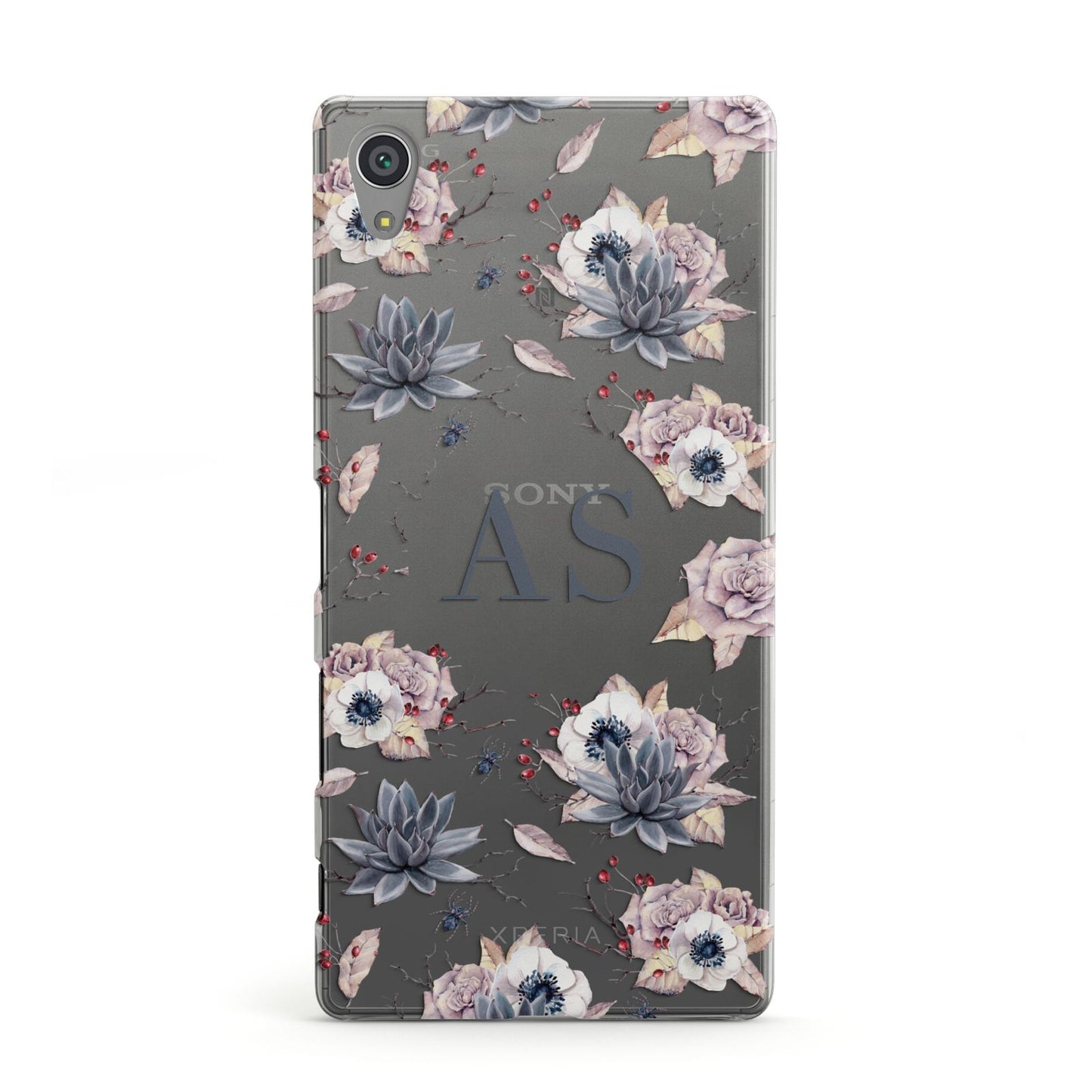 Personalised Halloween Floral Sony Xperia Case