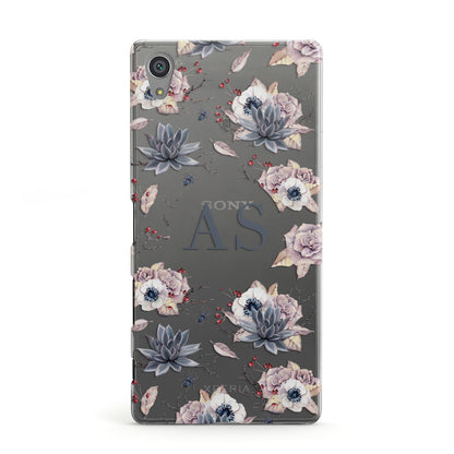 Personalised Halloween Floral Sony Xperia Case