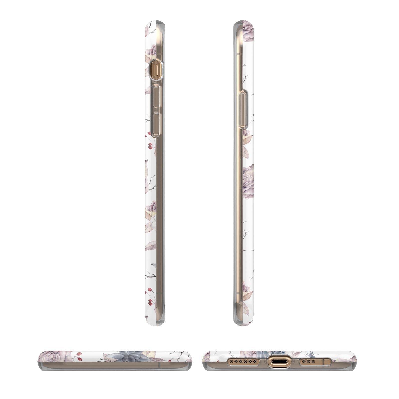 Personalised Halloween Floral iPhone 11 3D Tough Case Angle Images