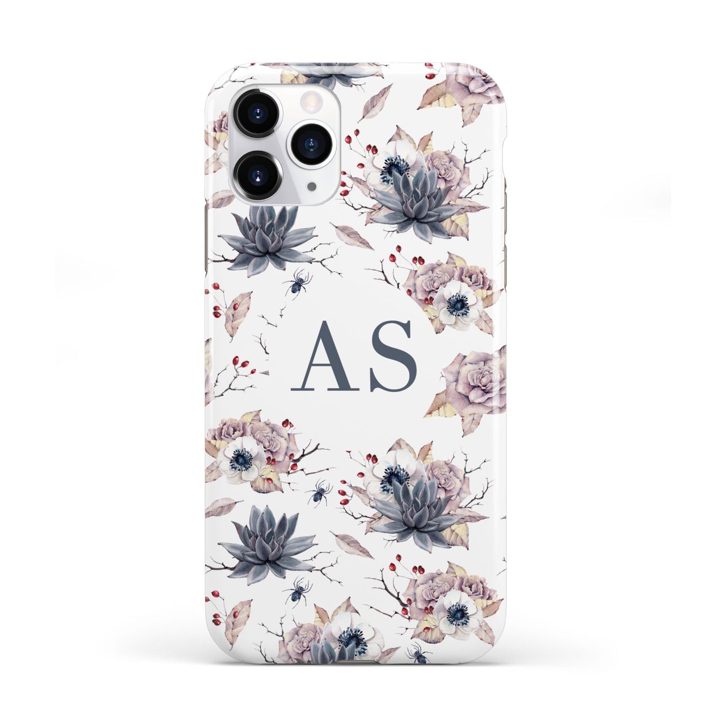 Personalised Halloween Floral iPhone 11 Pro 3D Tough Case