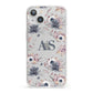 Personalised Halloween Floral iPhone 13 Clear Bumper Case
