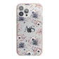 Personalised Halloween Floral iPhone 13 Pro Max TPU Impact Case with Pink Edges