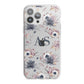 Personalised Halloween Floral iPhone 13 Pro Max TPU Impact Case with White Edges