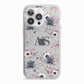 Personalised Halloween Floral iPhone 13 Pro TPU Impact Case with White Edges