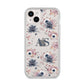 Personalised Halloween Floral iPhone 14 Plus Clear Tough Case Starlight