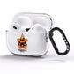 Personalised Halloween Hat Cat AirPods Pro Clear Case Side Image