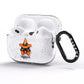 Personalised Halloween Hat Cat AirPods Pro Glitter Case Side Image