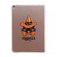Personalised Halloween Hat Cat Apple iPad Rose Gold Case