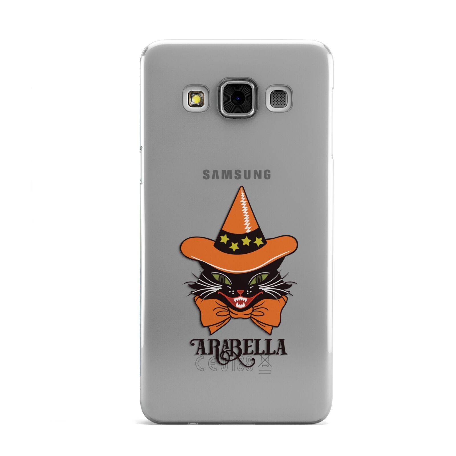 Personalised Halloween Hat Cat Samsung Galaxy A3 Case