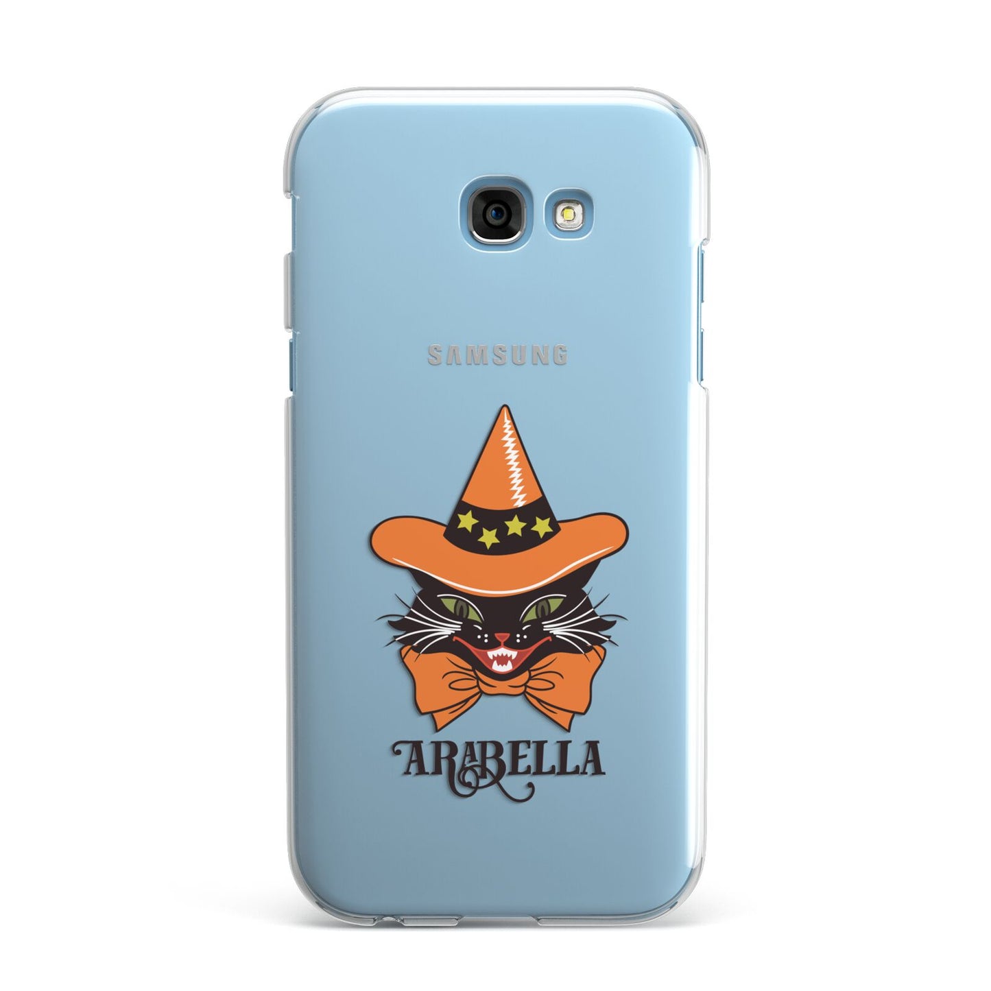 Personalised Halloween Hat Cat Samsung Galaxy A7 2017 Case