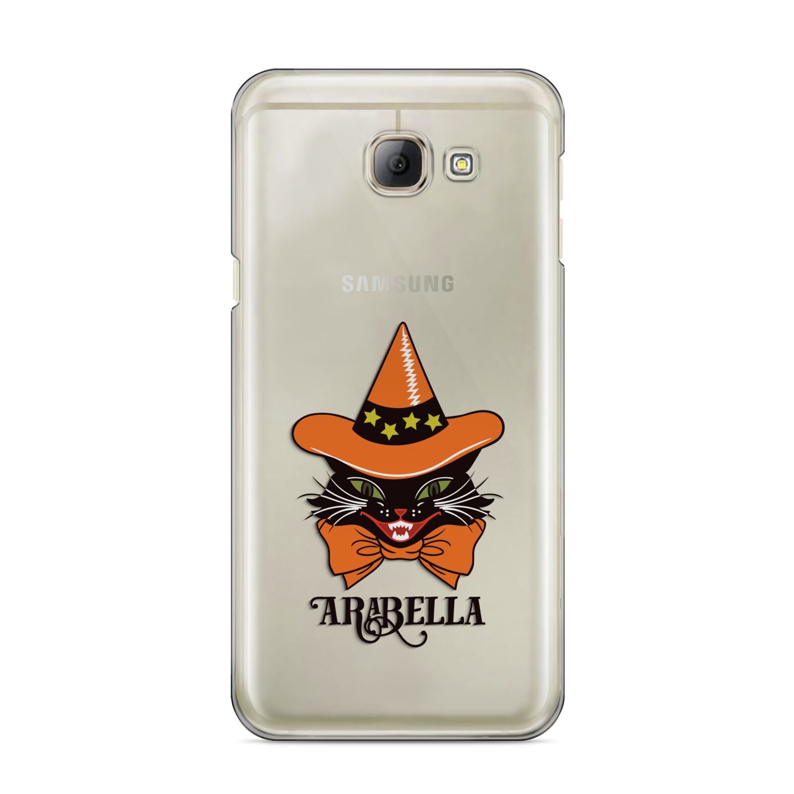 Personalised Halloween Hat Cat Samsung Galaxy A8 2016 Case
