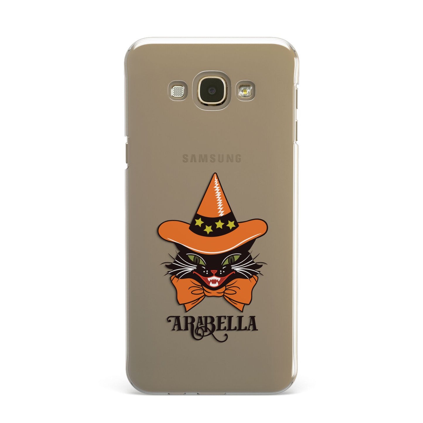 Personalised Halloween Hat Cat Samsung Galaxy A8 Case