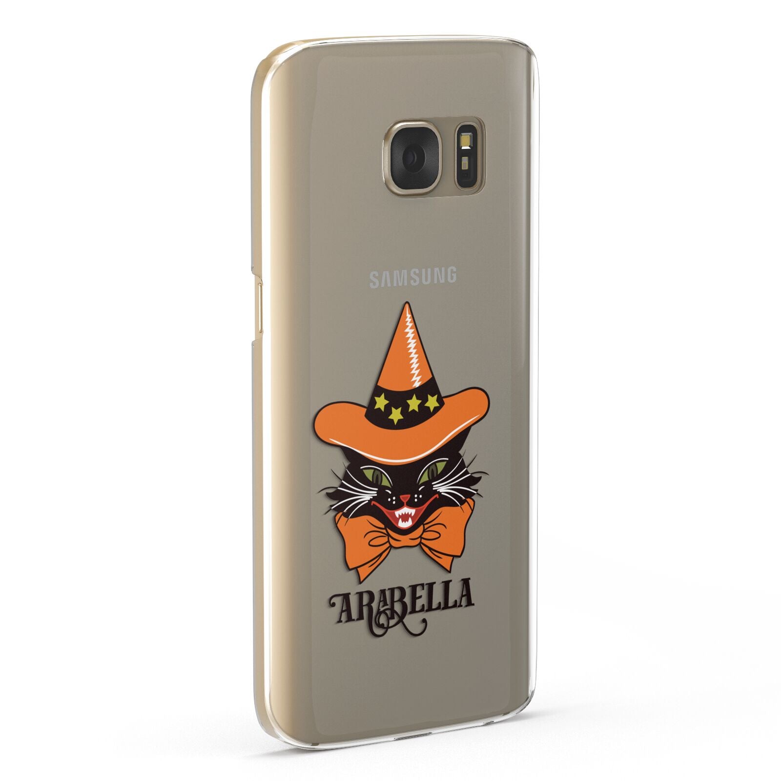 Personalised Halloween Hat Cat Samsung Galaxy Case Fourty Five Degrees