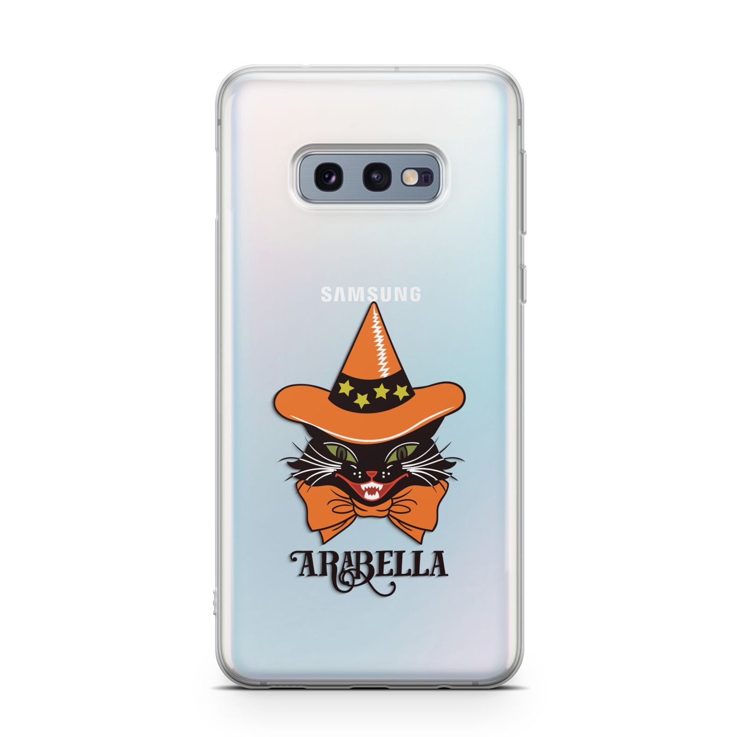 Personalised Halloween Hat Cat Samsung Galaxy S10E Case