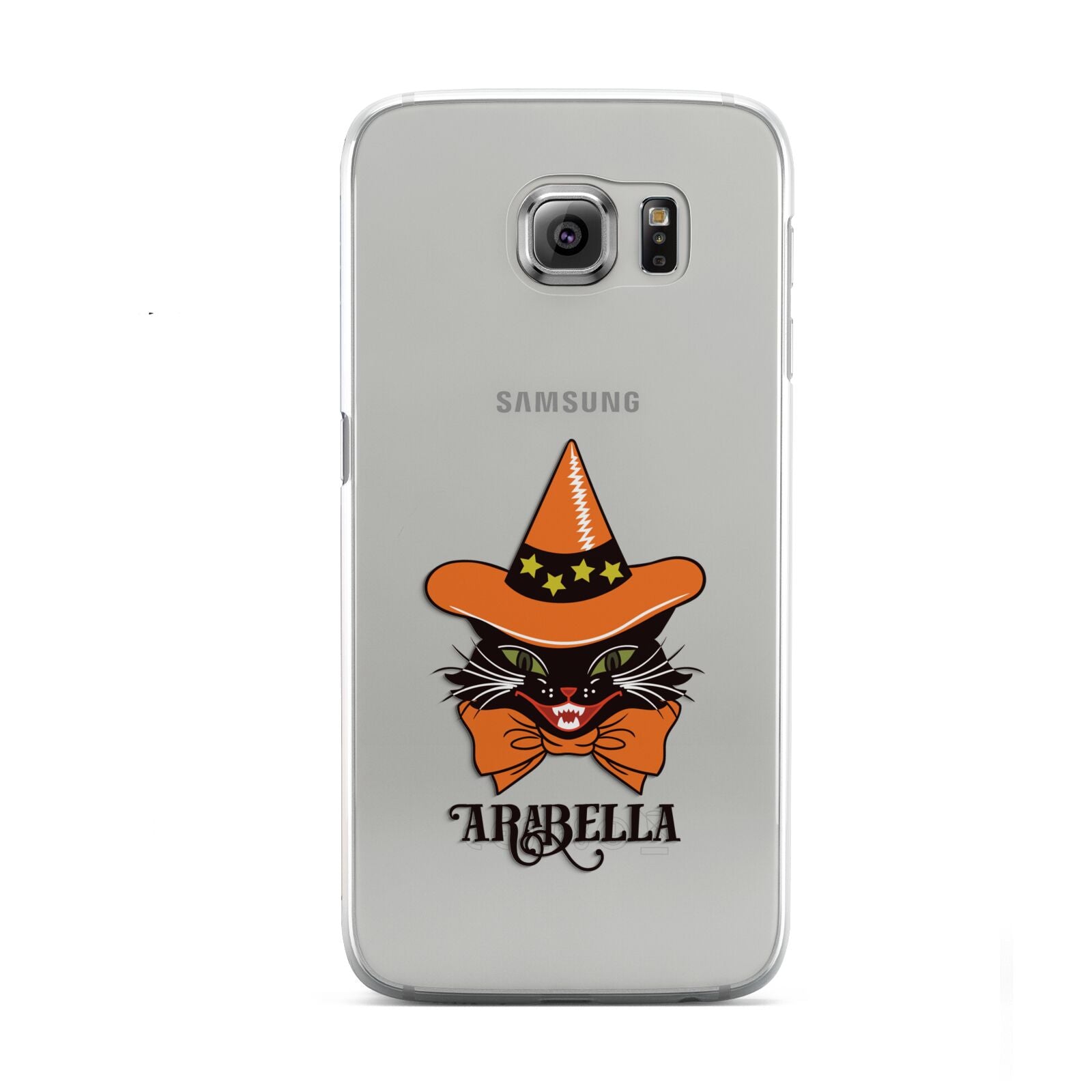 Personalised Halloween Hat Cat Samsung Galaxy S6 Case