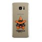 Personalised Halloween Hat Cat Samsung Galaxy S7 Edge Case