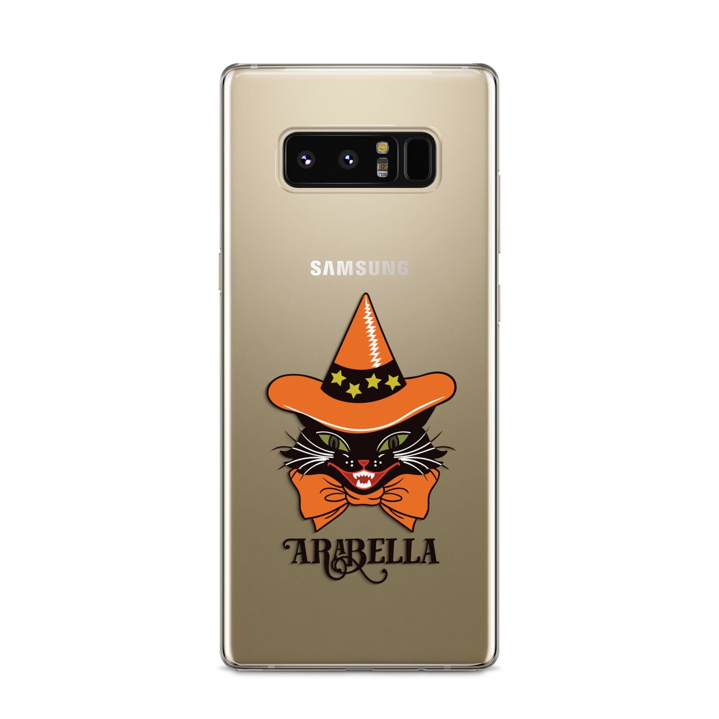 Personalised Halloween Hat Cat Samsung Galaxy S8 Case