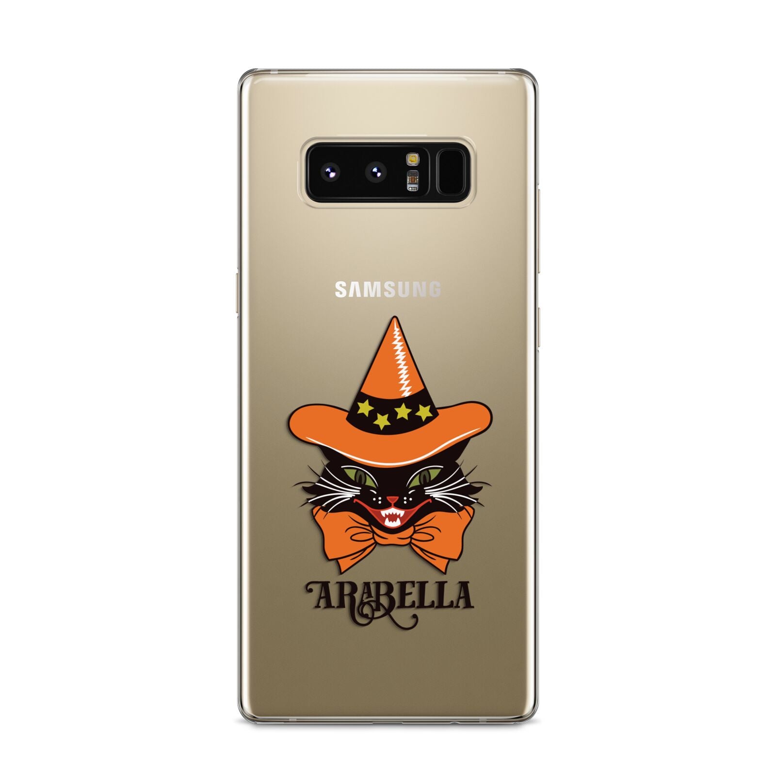 Personalised Halloween Hat Cat Samsung Galaxy S8 Case