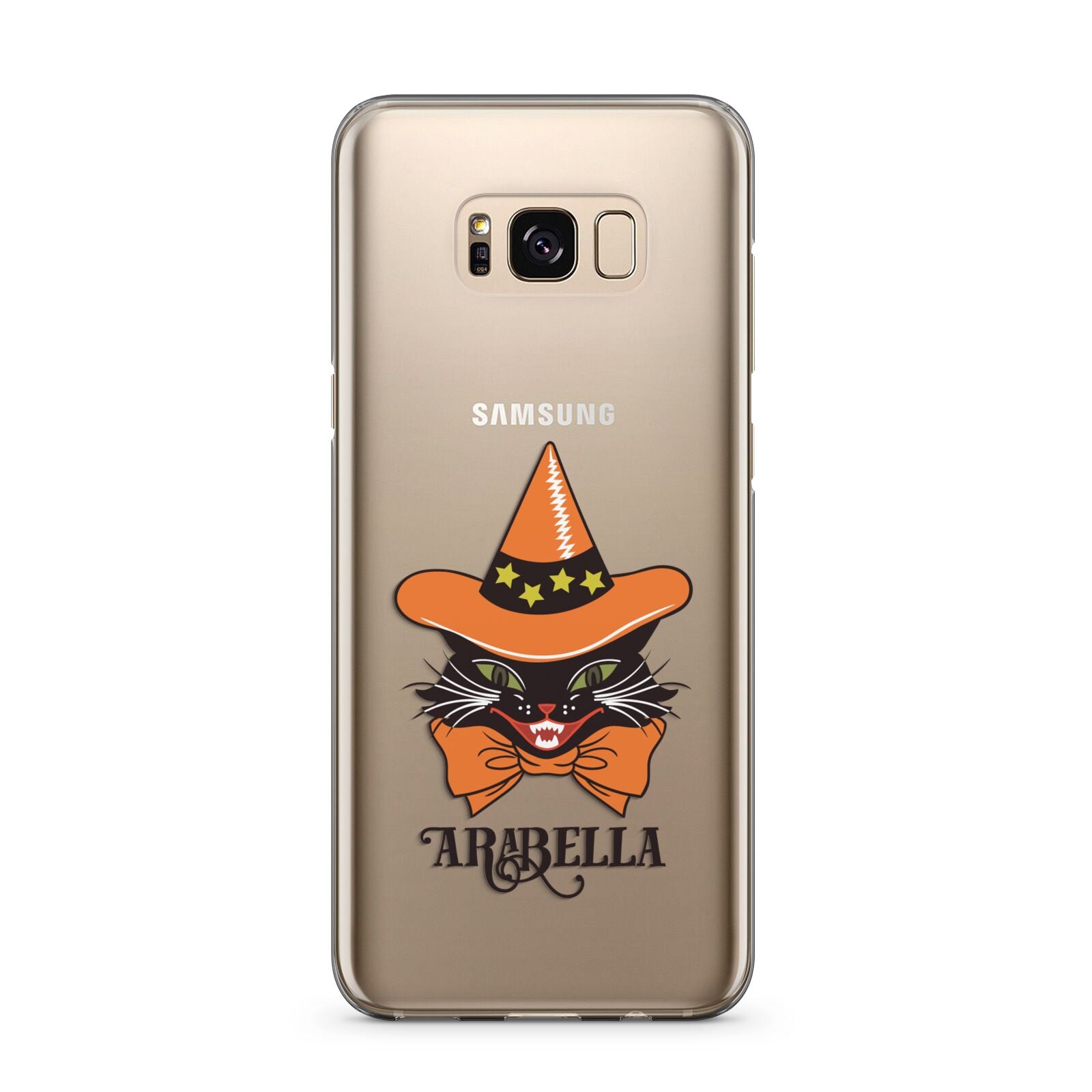 Personalised Halloween Hat Cat Samsung Galaxy S8 Plus Case