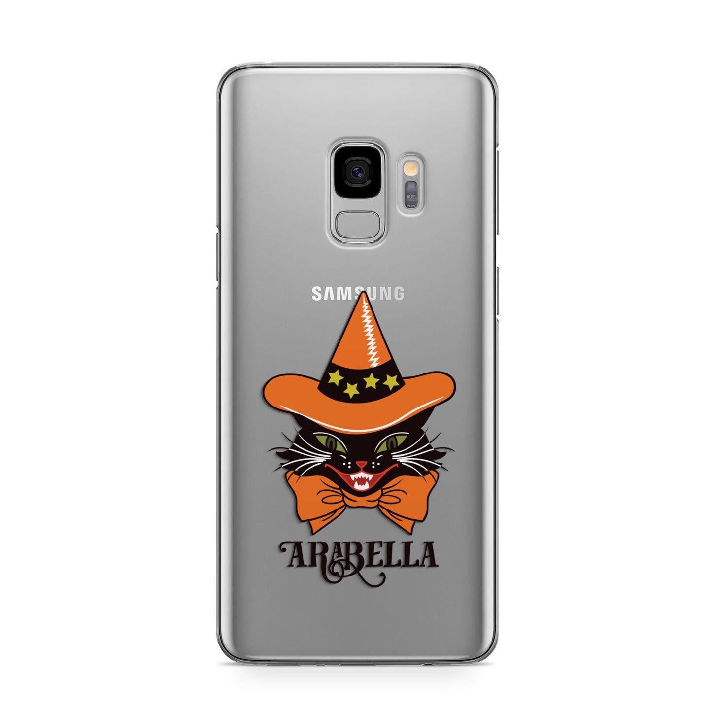 Personalised Halloween Hat Cat Samsung Galaxy S9 Case