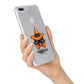 Personalised Halloween Hat Cat iPhone 7 Plus Bumper Case on Silver iPhone Alternative Image