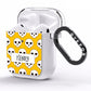 Personalised Halloween Heart Skulls AirPods Clear Case Side Image