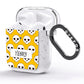 Personalised Halloween Heart Skulls AirPods Glitter Case Side Image